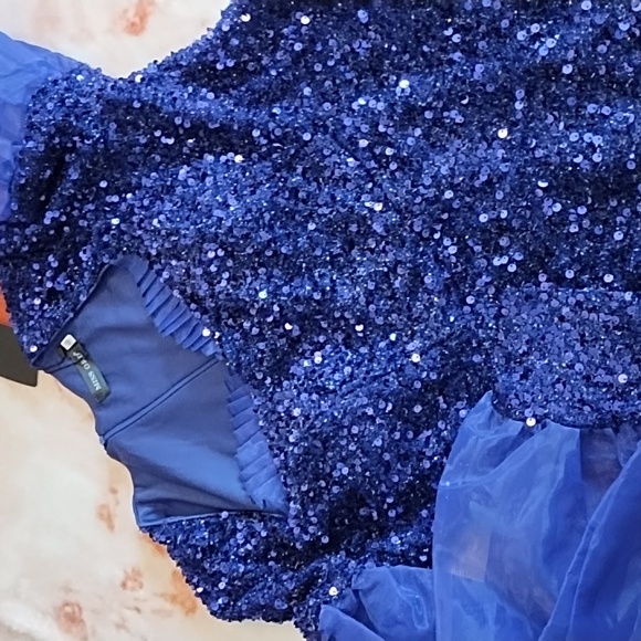 Sequin Mermaid Hem Gown - Picture 11 of 14